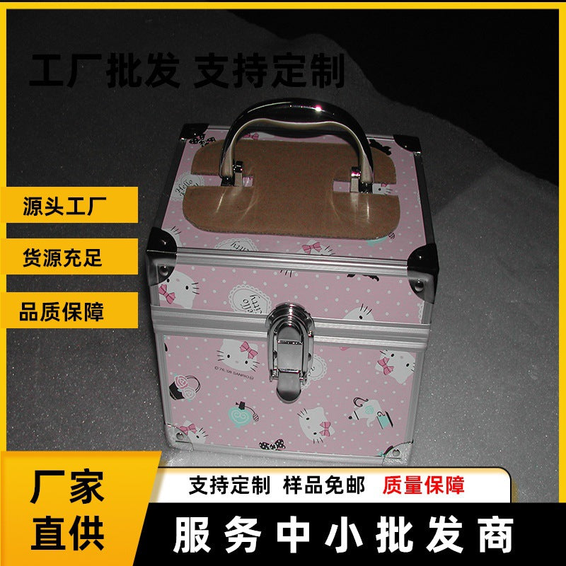 Cute cartoon Kulomie cosmetic bag large capacity portable Sanrio cosmetic case makeup goo card storage box wholesale