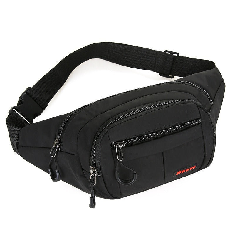 Cross-border fanny pack Men's outdoor sports Mountaineering Men's breast bag Canvas mobile phone bag Construction site work cashier messenger bag