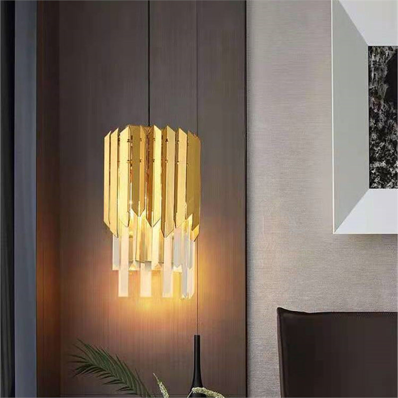 Accessible luxury style crystal wall lamp casual living room tv background wall bedroom bedside corridor aisle staircase wall lamp