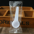 Individually wrapped plastic 10ml measuring spoons - perfect for face masks, feed, fertilizer, laundry detergent powder, and other beauty & skincare products
