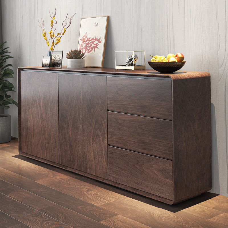 Solid wood sideboard - minimalist tea cabinet for living room, nordic kitchen storage cabinet, entryway console table, storage cabinet