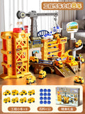 Construction track car sliding train parking lot car rush adventure 3 years old 4 boys educational kids toys