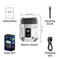 New triple-blade reciprocating shaver - portable, waterproof, men's beard trimmer, car electric razor