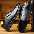 2024 new men's fashion casual leather shoes - soft sole, soft upper, loafers, flat dad shoes - factory direct, ready to ship