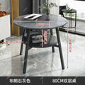 Double-layer negotiation table, living room casual slate coffee table, balcony coffee table, hotel bedroom small round table, tea table, others