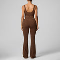 new women's activewear set: quick-dry running workout two-piece, pilates wide-leg yoga outfit