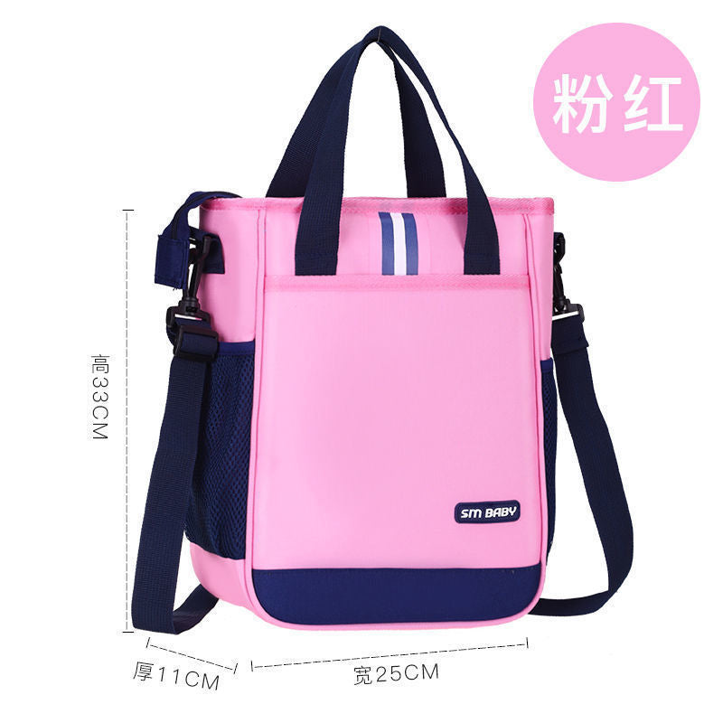 Elementary school tutoring bag, kids' tote bag, middle school tuition bag - convertible design: carry, crossbody, or backpack - customizable with logo printing