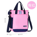 Elementary school tutoring bag, kids' tote bag, middle school tuition bag - convertible design: carry, crossbody, or backpack - customizable with logo printing
