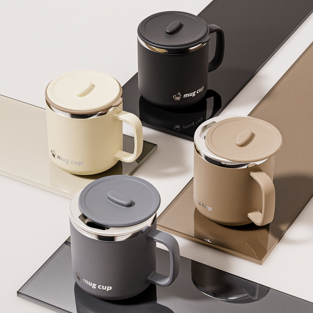 304 stainless steel mug - universal fit, perfect for home, tea, office use. includes lid and straw. also available in 316 stainless steel