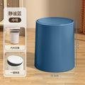 Flip-top trash can for home living room bathroom kitchen toilet large push-type double barrel large capacity round wastebasket
