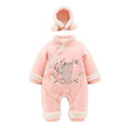 Newborn baby clothes autumn winter romper baby red new year outfit festive chinese new year thickened winter clothes