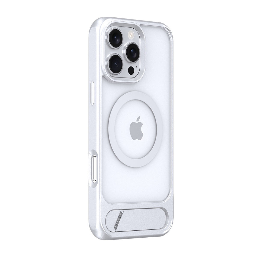 hot-selling skin-feeling magnetic phone case for iphone 16 pro max, apple 15 oblique square stand phone case