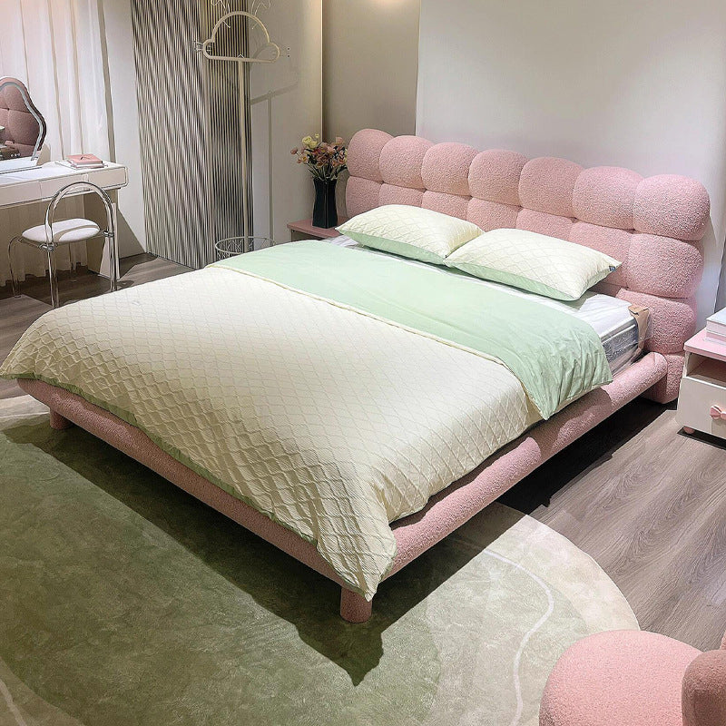 Bubble bed designer fabric bed princess girl room popular soft package french girl secondary bedroom kids bed