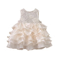 summer girls' sequin floral high-end dress, stylish princess party dress for baby girls, wholesale chic dresses