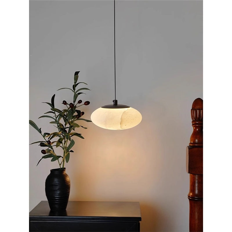 Marble bedroom bedside small chandelier retro staircase lighting fixture vintage bar counter adjustable pendant light italian minimalist lighting