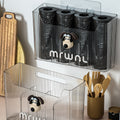Garbage bag storage handy gadget large capacity kitchen cabinet door wall-mounted garbage bag storage rack plastic bag extraction box