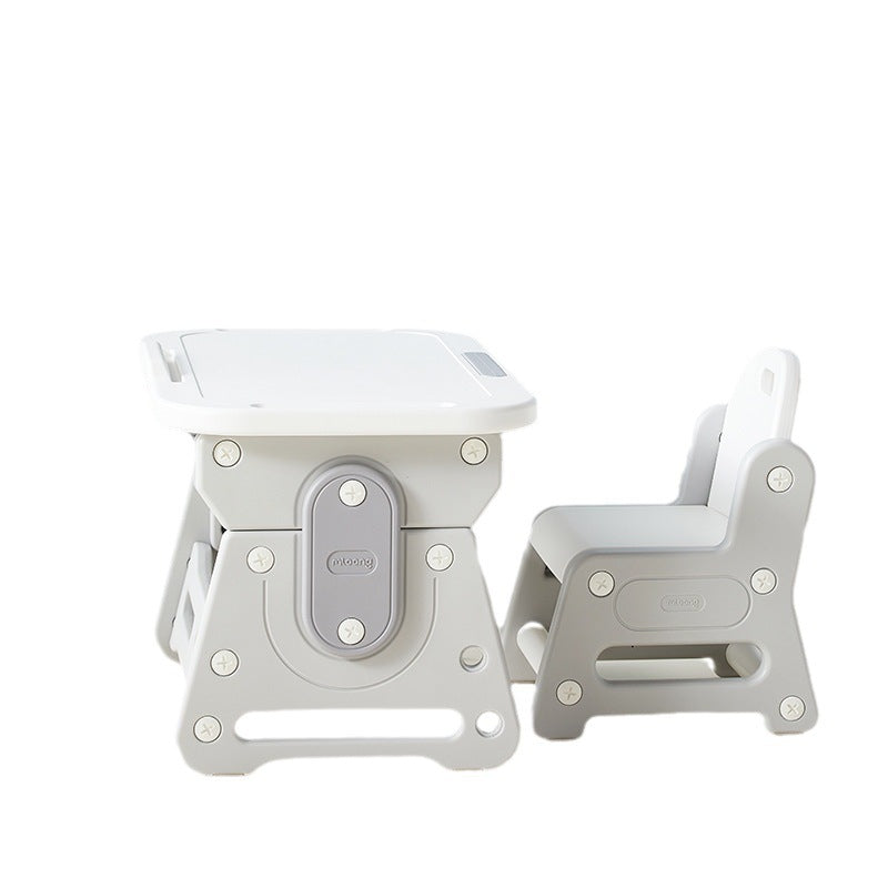 Manlong children's study tables and chairs, primary school school home early education tables and chairs, small pick-up light liftable set