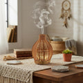 New wood grain rattan aroma diffuser humidifier - usb ultrasonic, silent operation, high mist output - cross-border bestseller - direct from the manufacturer