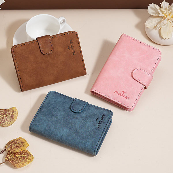 Cross-border Japan and South Korea multi-functional passport bag, high-quality textured leather ID bag, men's simple multi-card card bag, card holder.