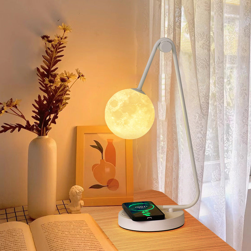 Bedroom table lamp simple touch sensor lamp living room bedside atmosphere lamp dimmable moon warm eye protection moon lamp