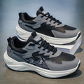 Men's athletic shoes - 2026 spring collection - leather, waterproof, thick-soled, height-increasing, casual sneakers for students