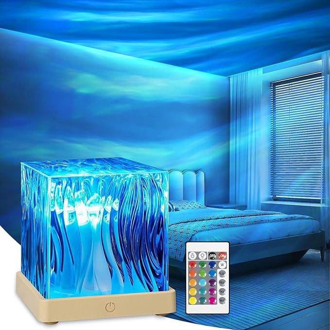 Ready-to-ship aurora borealis light ambient lamp galaxy projector with remote control - touch-activated starlight lamp for bedroom nightstand (perfect for her)