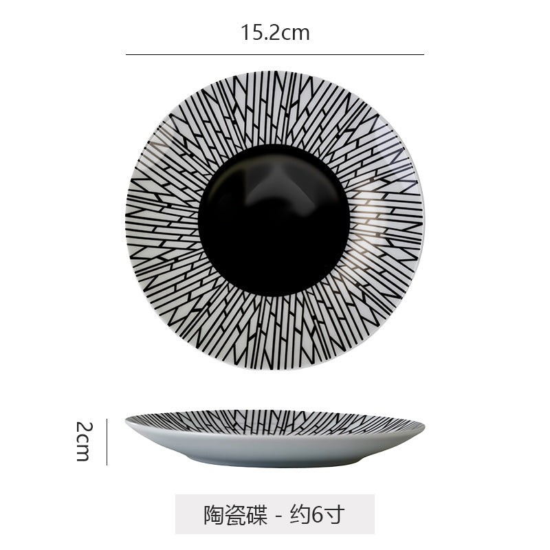 Nordic plating dishes - minimalist creative western dinner plates, pasta plates, western dessert plates, unique restaurant plates - wholesale