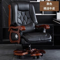 Black - premium cowhide leather + spring coil cushion model