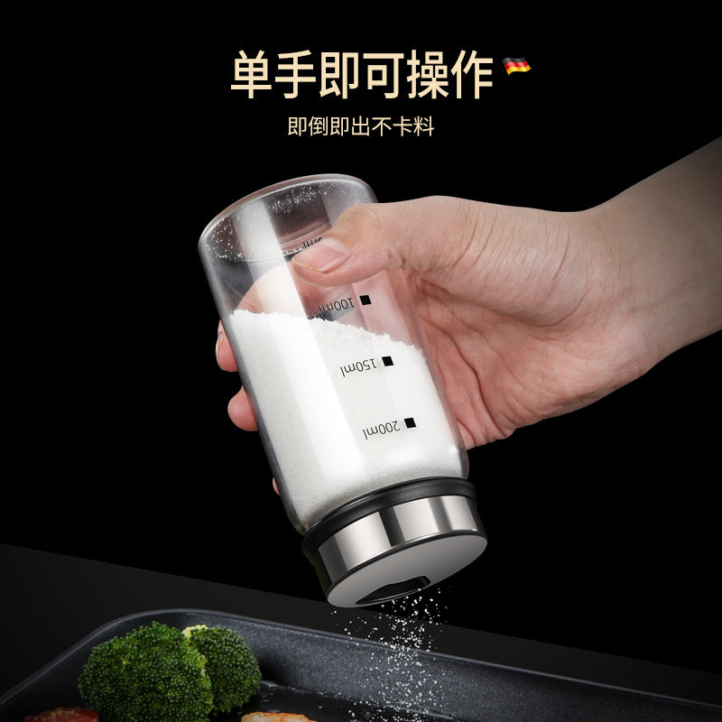 Kitchen Measurement BBQ Seasoning Tank Seasoning Box Seasoning Bottle Seasoning Tank Salt Tank Kitchen Supplies Glass Storage Tank