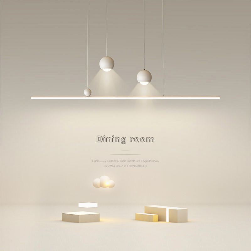 Creative restaurant light led chandelier simple modern master bedroom light long dining table bar Zhongshan Lighting Direct Sales Factory