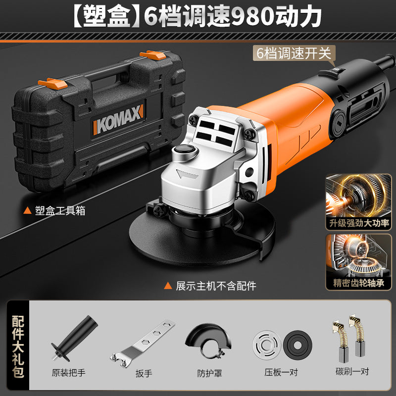 Electric angle grinder multifunctional grinding machine polisher high-power handheld polisher cutter home use sanding wheel