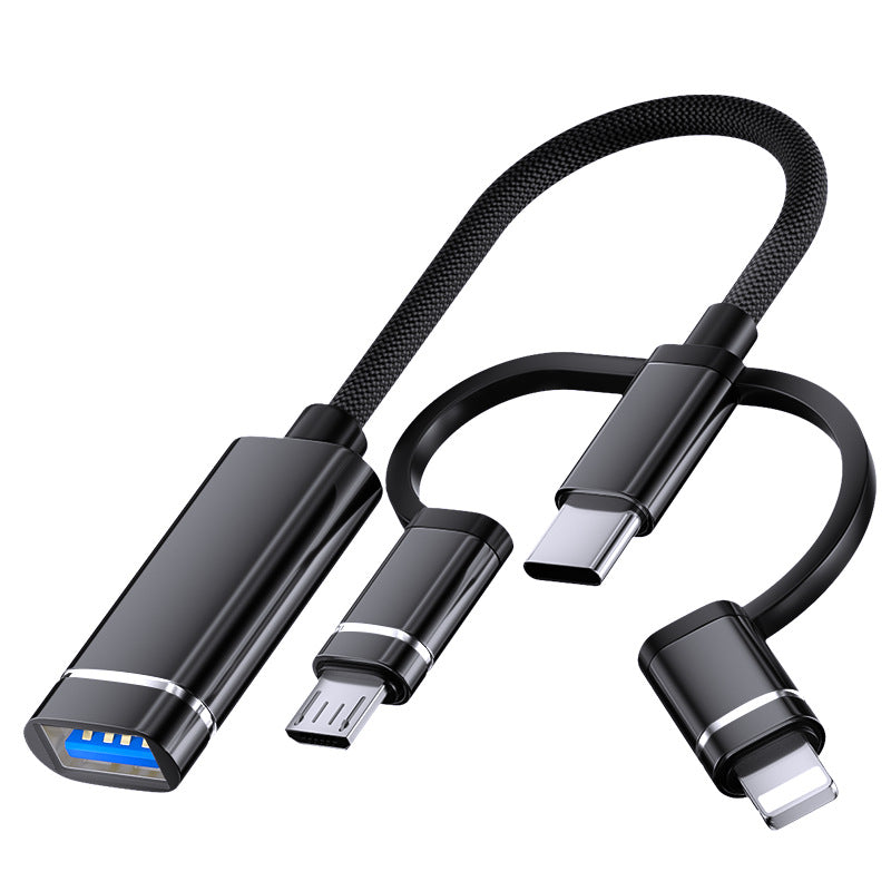 Cross-border otg adapter cable USB flash drive adapter for Apple Huawei otg multi-function Android Apple type-c