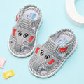 Baby cloth sandals for boys, summer, ages 0-1-2-3 years, infant anti-slip soft sole squeaky shoes, girls' first walker shoes, baby shoes