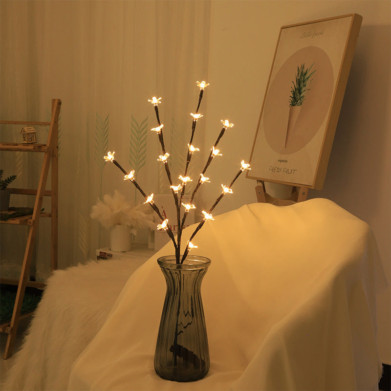 LED Cherry Blossom Lights Flashing Tree Lights Room Decoration, Lights Festival Lights Branch Lights 20 Home Vase Decoration