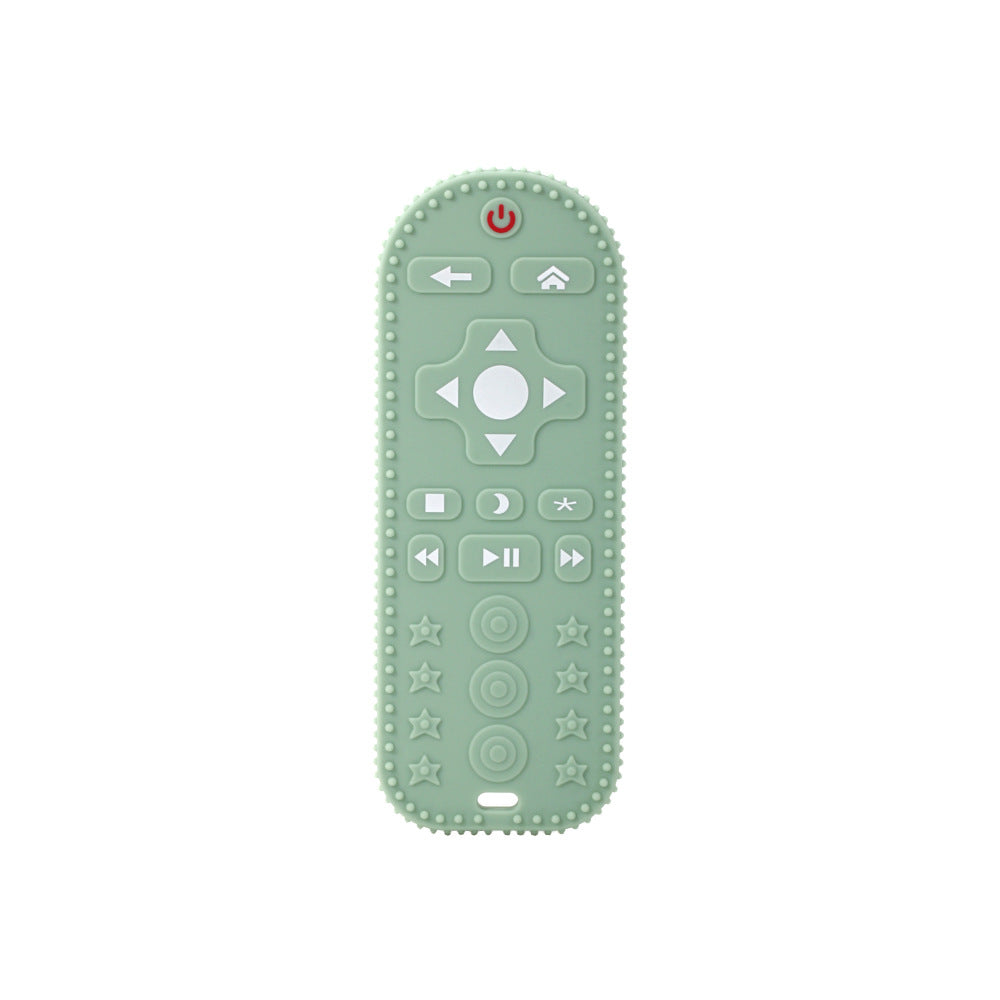 Customized silicone remote control Toothpaste baby platinum soft silicone odor-free baby tooth grinder panda bite glue bite