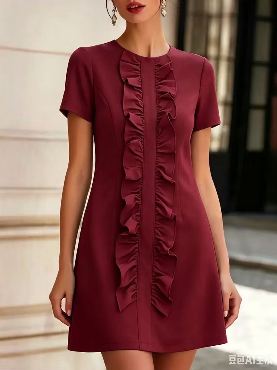 european and american cross-border  independent station new arrivalelegantelegance normcore women's short sleeve fashiondress