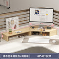 Computer elevated stand monitor bracket desktop bracket office desktop storage shelf workstation corner hole board