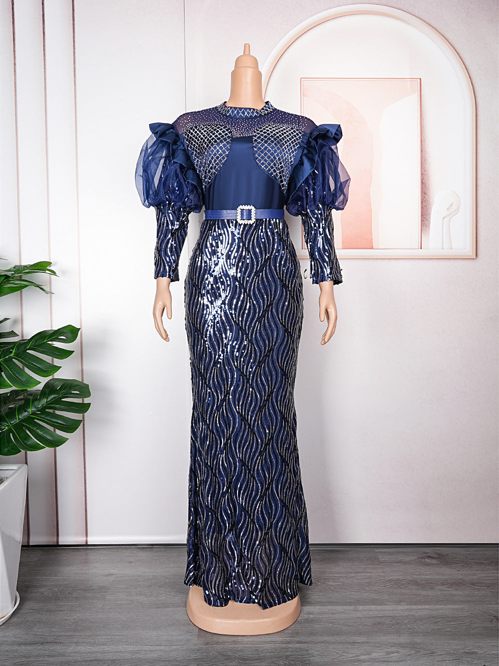 Tiktok african women's clothing  new christmas party dress cross-border e-commerce  hot-selling dress