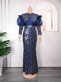 Tiktok african women's clothing  new christmas party dress cross-border e-commerce  hot-selling dress