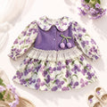 Autumn new floral dress, floral kids' dress , baby dress, princess dress, stylish princess dress for girls