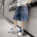 Boys' summer pants & shorts:  mid-to-large size collection - stylish & versatile denim for boys