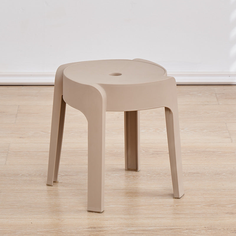 Scandinavian plastic chair thickenedfor home stool restaurant dining table chair casual desk study classy back chair bench