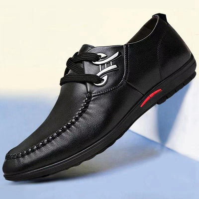 2024 new versatile men's leather shoes - soft sole business casual loafers - perfect for work, security, and dad shoes - wholesale available