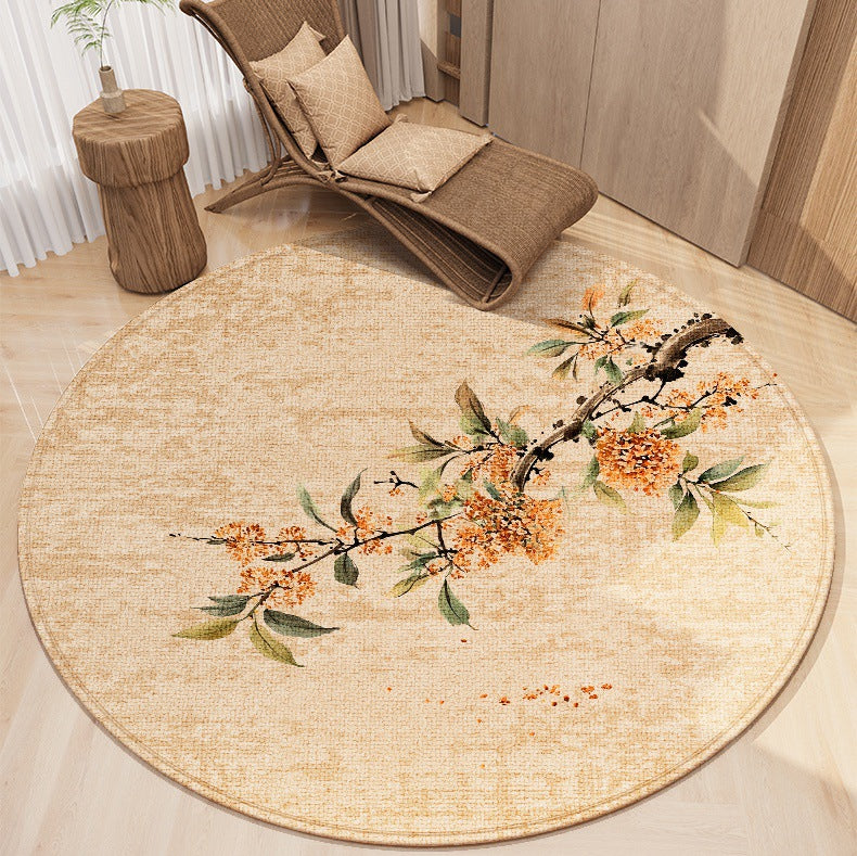 Chinese simple study swivel chair carpet non-slip and wear-resistant floor protective mat office computer chair bedroom floor mat