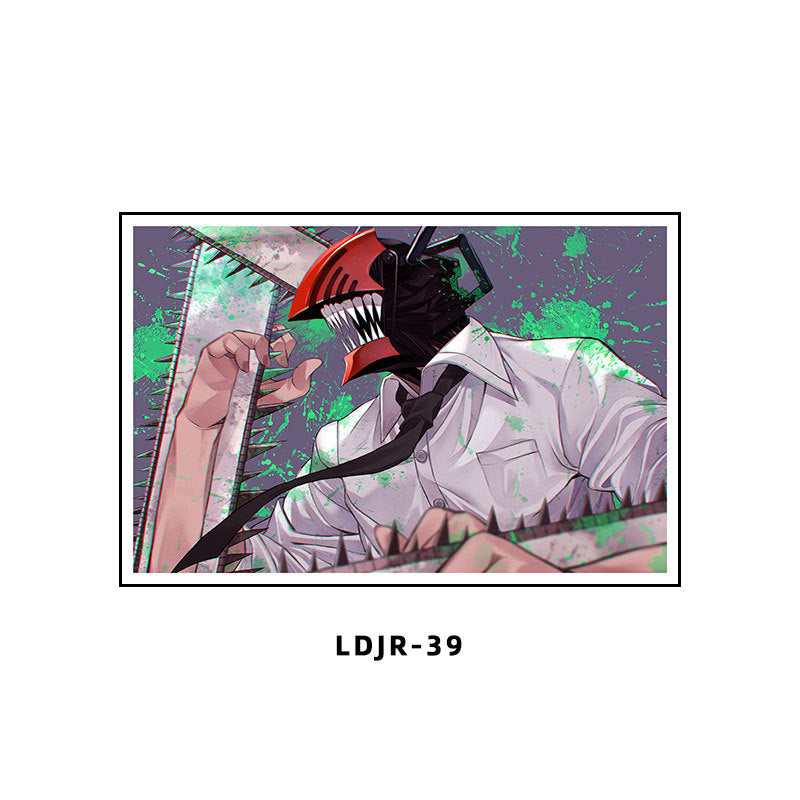 Chainsaw Man Decorative Painting Dianji Hayakawa Autumn Chainsaw Man Poster Hanging Painting E-sports Room Bedroom Anime Second Dimensional Mural