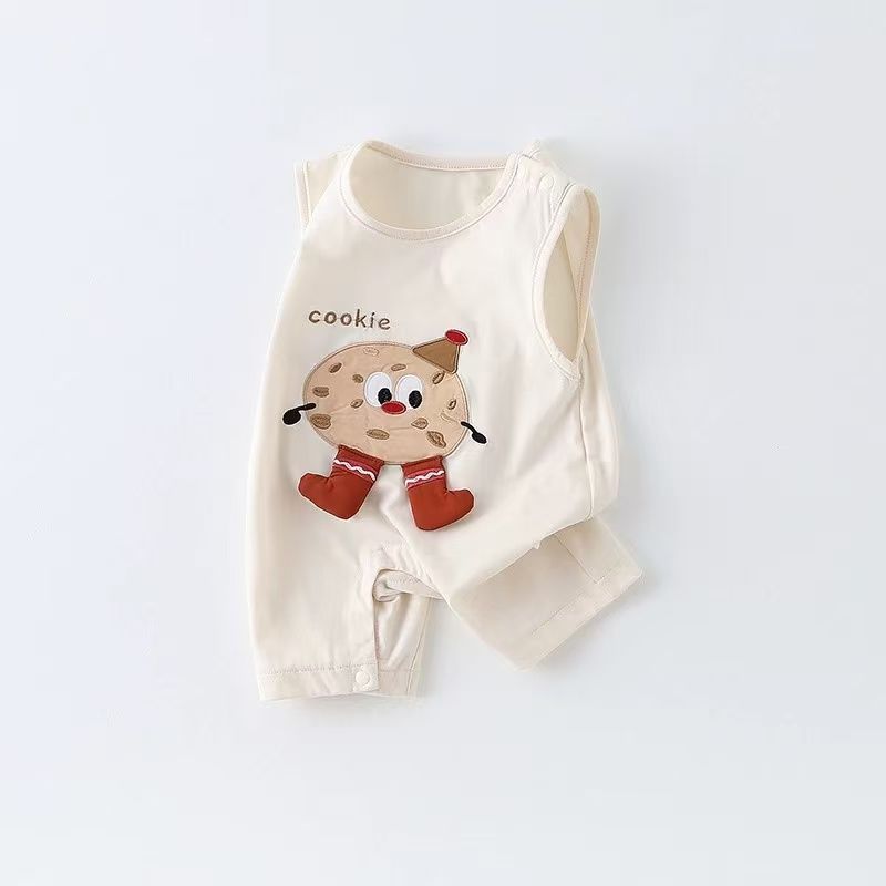 Outwear baby sleeveless jumpsuit baby summer wear outwear super cute korean style casualloose romper jumpsuit