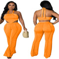 new european and american style women's foreign trade  nightclub sexy irregular strappy off-shoulder top and skirt set