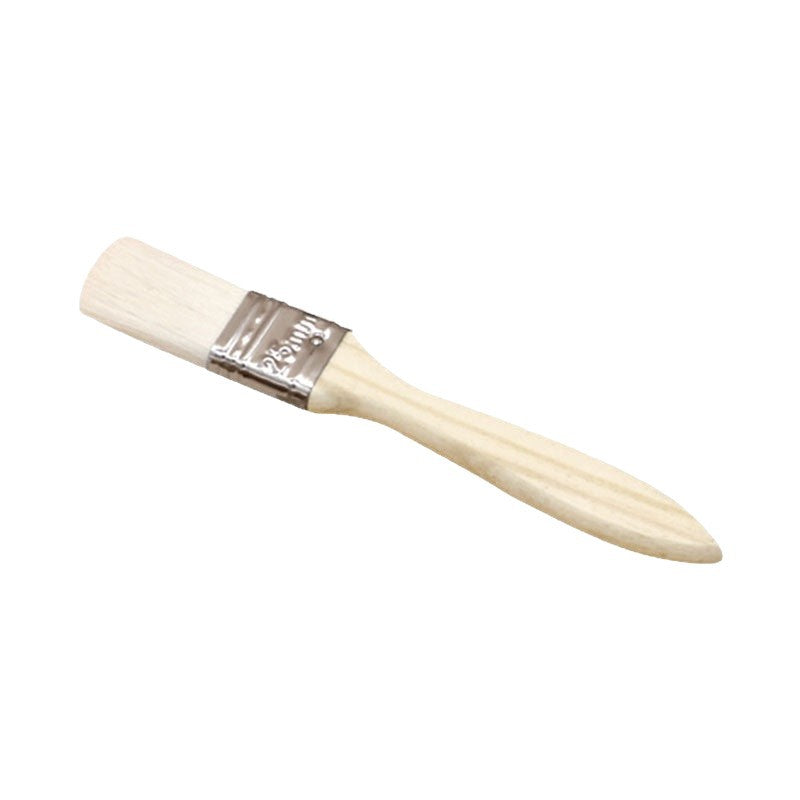 Wool brush, barbecue oil brush, baking brush, high temperature resistant, lint-free, wooden handle, soft bristles, barbecue tool accessories, barbecue
