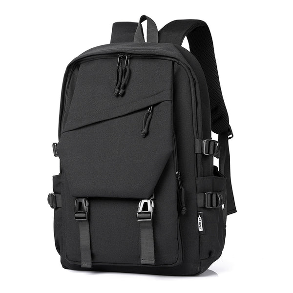 New backpack men's and women's simple large-capacity leisure outdoor travel backpack business computer bag leisure simple schoolbag