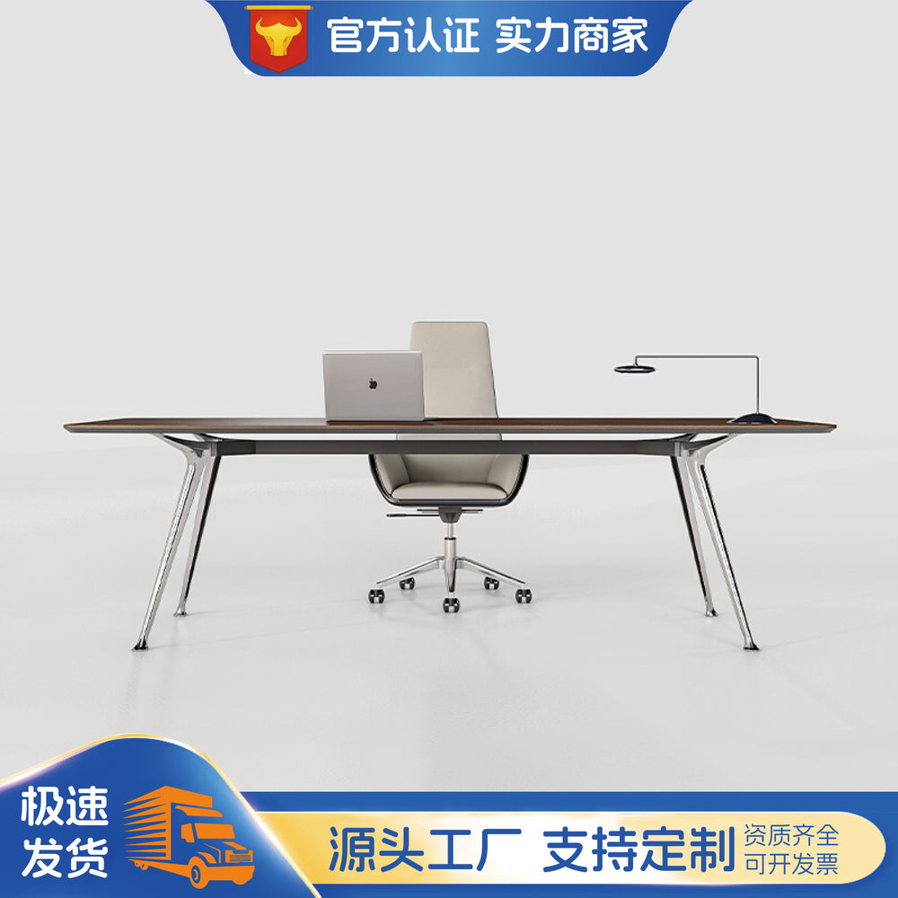 Boss desk office desk casual modern executive desk supervisor desk office desk accessible luxuryclassy table and chair combination furniture
